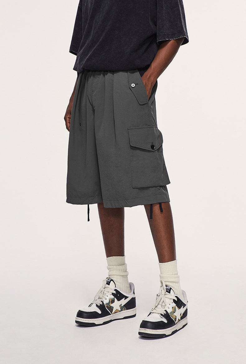 Men's | Japanese Loose Casual Tooling Shorts Spring And Summer New Fashion Brand Outdoor Tooling Men's Shorts