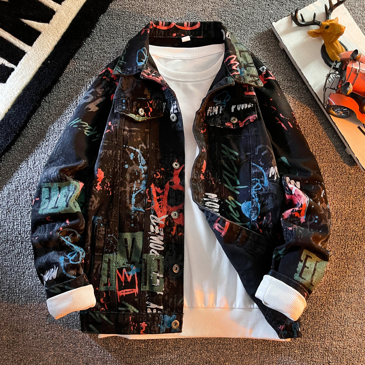 Denim Jacket Men's Instagram Popular Brand Spring Men's Korean Fashionable Slim-fit Casual Denim Jacket For Men