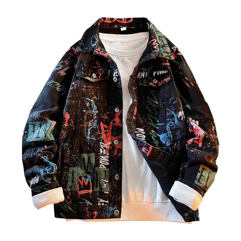 Denim Jacket Men's Instagram Popular Brand Spring Men's Korean Fashionable Slim-fit Casual Denim Jacket For Men