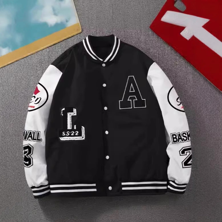 2025 Spring Autumn Street Men's Fashion Trend Loose Casual Baseball Uniform Jacket For Outdoor And Dating