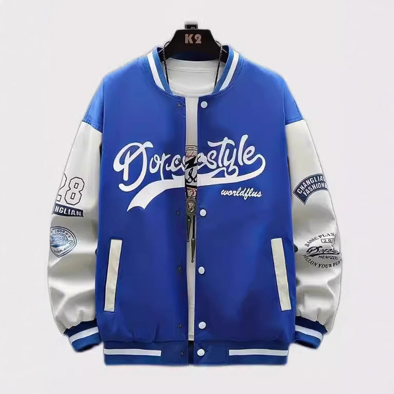 2025 Spring Autumn Street Men's Fashion Trend Loose Casual Baseball Uniform Jacket For Outdoor And Dating