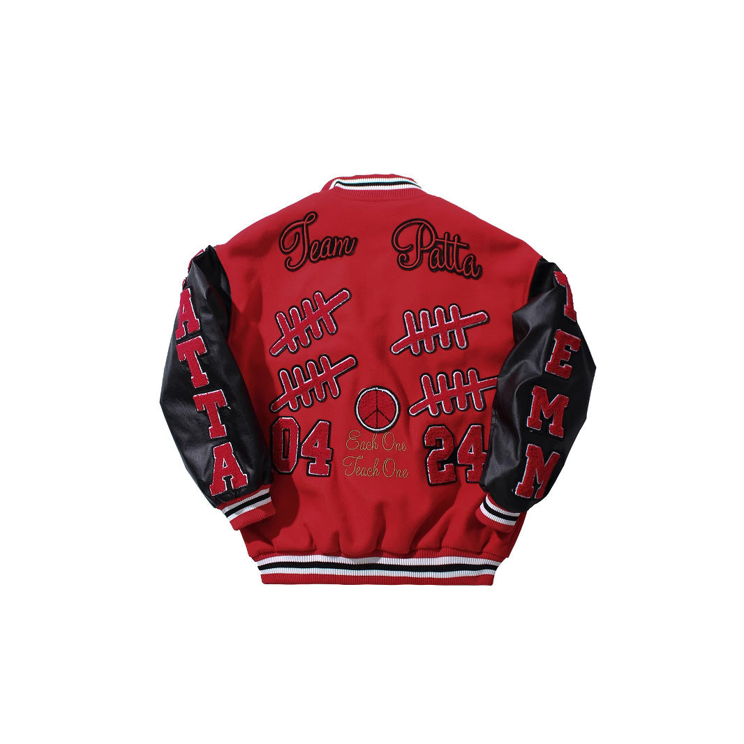2025 Spring PATTA Heavy Industries Embroidered Pattern Baseball Suit Jacket For Men And Women