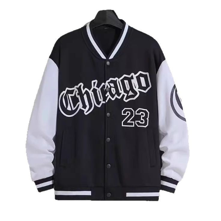 2025 Spring Autumn Street Men's Fashion Trend Loose Casual Baseball Uniform Jacket For Outdoor And Dating
