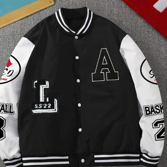 2025 Spring Autumn Street Men's Fashion Trend Loose Casual Baseball Uniform Jacket For Outdoor And Dating