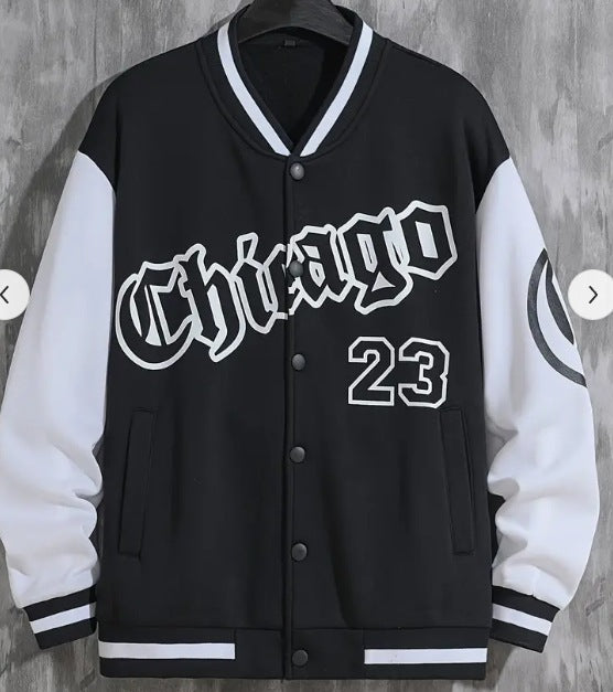 2025 Spring Autumn Street Men's Fashion Trend Loose Casual Baseball Uniform Jacket For Outdoor And Dating