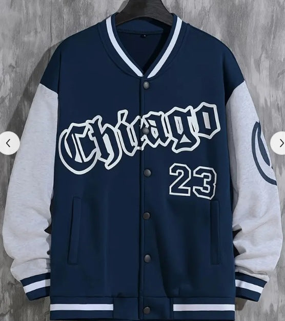 2025 Spring Autumn Street Men's Fashion Trend Loose Casual Baseball Uniform Jacket For Outdoor And Dating