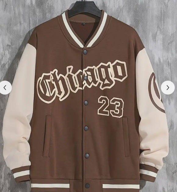 2025 Spring Autumn Street Men's Fashion Trend Loose Casual Baseball Uniform Jacket For Outdoor And Dating