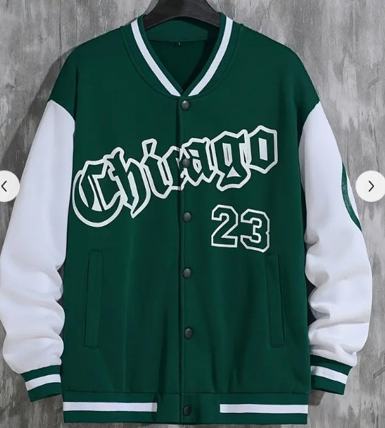 2025 Spring Autumn Street Men's Fashion Trend Loose Casual Baseball Uniform Jacket For Outdoor And Dating
