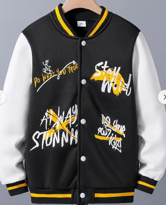 2025 Spring Autumn Street Men's Fashion Trend Loose Casual Baseball Uniform Jacket For Outdoor And Dating