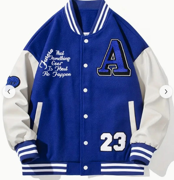 2025 Spring Autumn Street Men's Fashion Trend Loose Casual Baseball Uniform Jacket For Outdoor And Dating