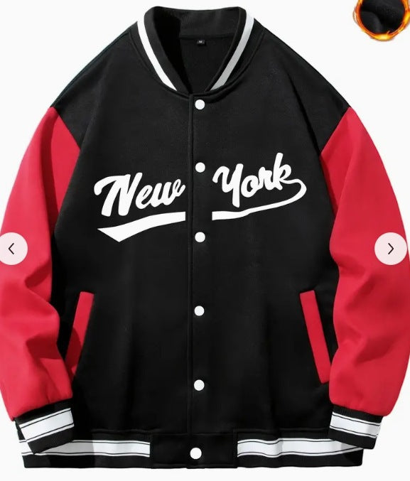 2025 Spring Autumn Street Men's Fashion Trend Loose Casual Baseball Uniform Jacket For Outdoor And Dating