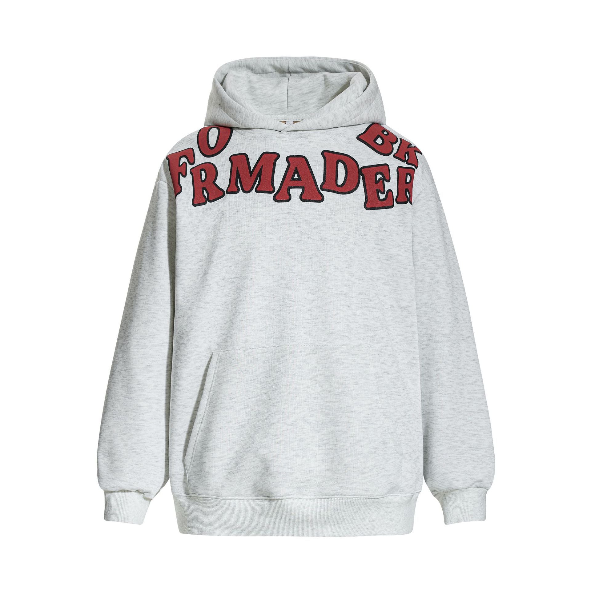Design Sense High Street Letter Printed Hooded Sweater Loose Men's Sweatshirt Trendy Brand American Autumn And Winter Long Sleeve Pullover