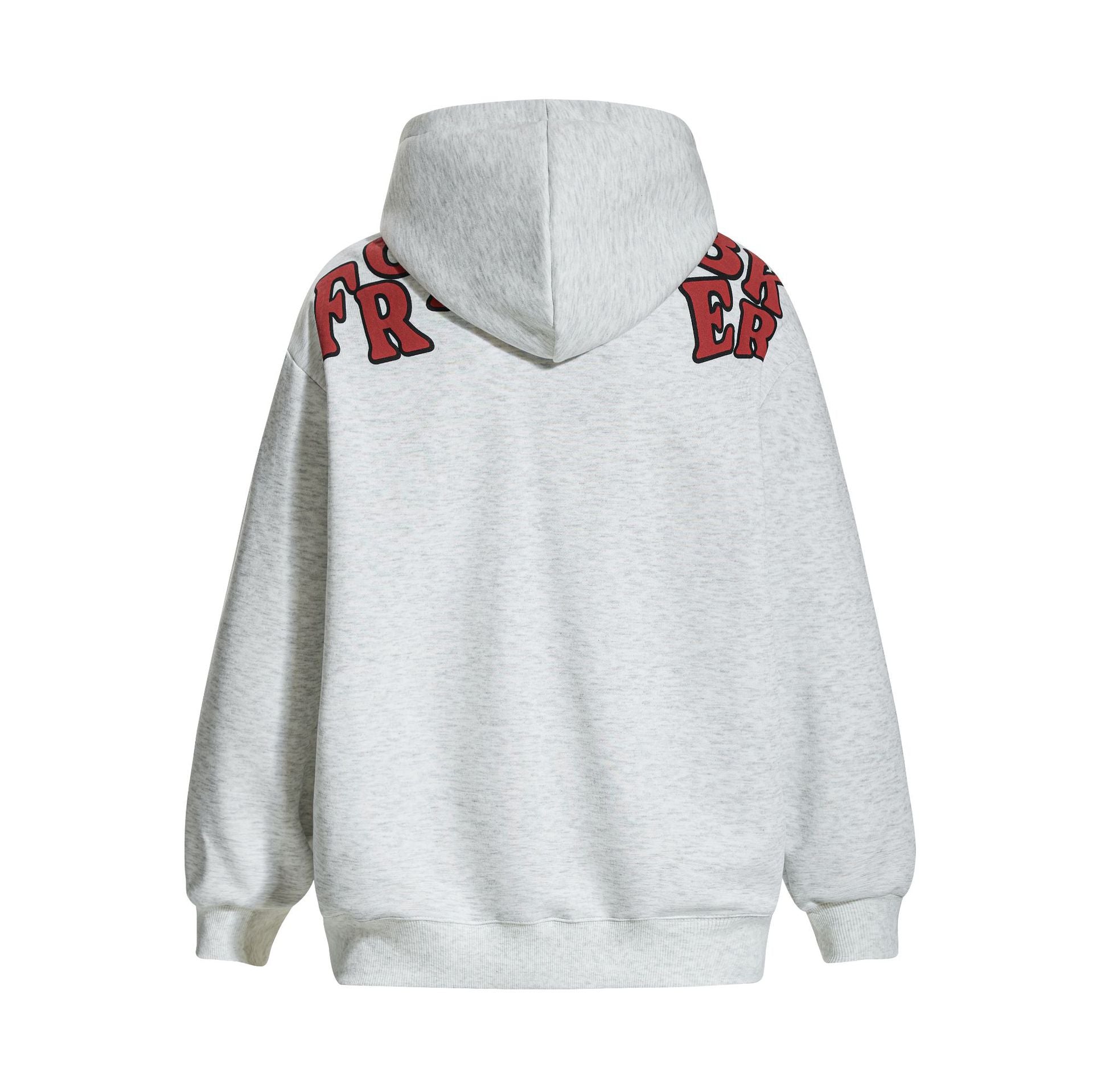 Design Sense High Street Letter Printed Hooded Sweater Loose Men's Sweatshirt Trendy Brand American Autumn And Winter Long Sleeve Pullover