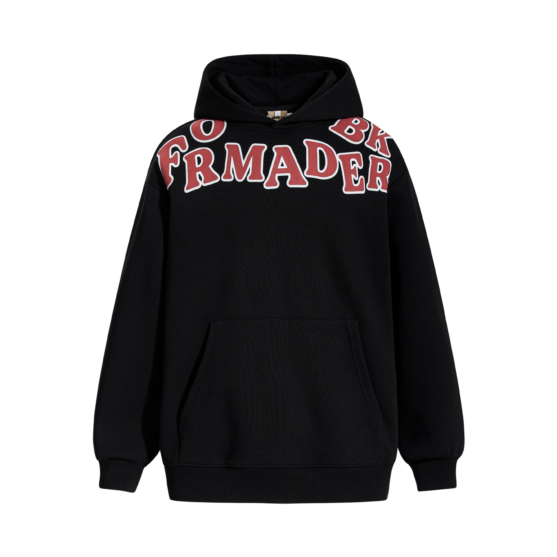 Design Sense High Street Letter Printed Hooded Sweater Loose Men's Sweatshirt Trendy Brand American Autumn And Winter Long Sleeve Pullover