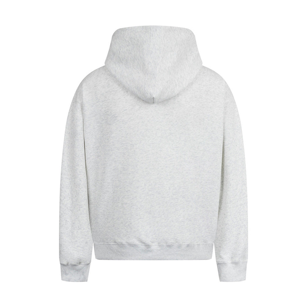 Hand-painted Graffiti Design Hooded Sweater Men's Hip Hop Trend Blockbuster 420G Loose Pullover Sweatshirt Autumn And Winter