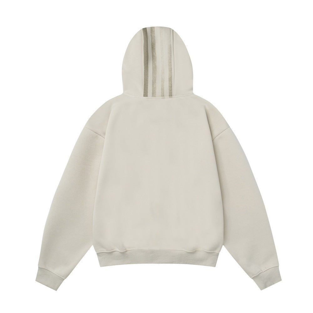 Heavy Metal Decorative Design Sense Hooded Sweat Loose Casual Pullover Men's Vibe Hip Hop Fashionable Sports Loose
