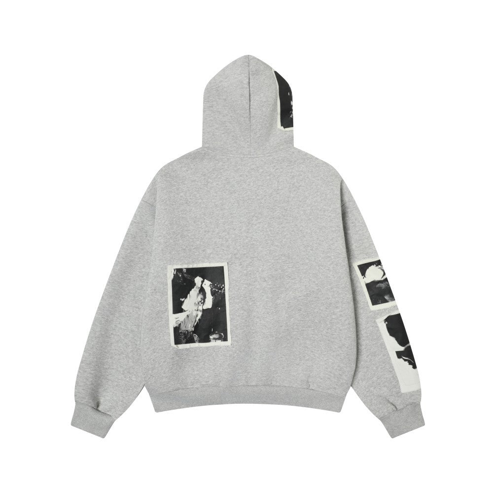 American-style Retro Figure Padded Embroidered Wide-free Cardigan Sweater Autumn And Winter Men's Hip-hop Fashionable Niche Zipper Jacket