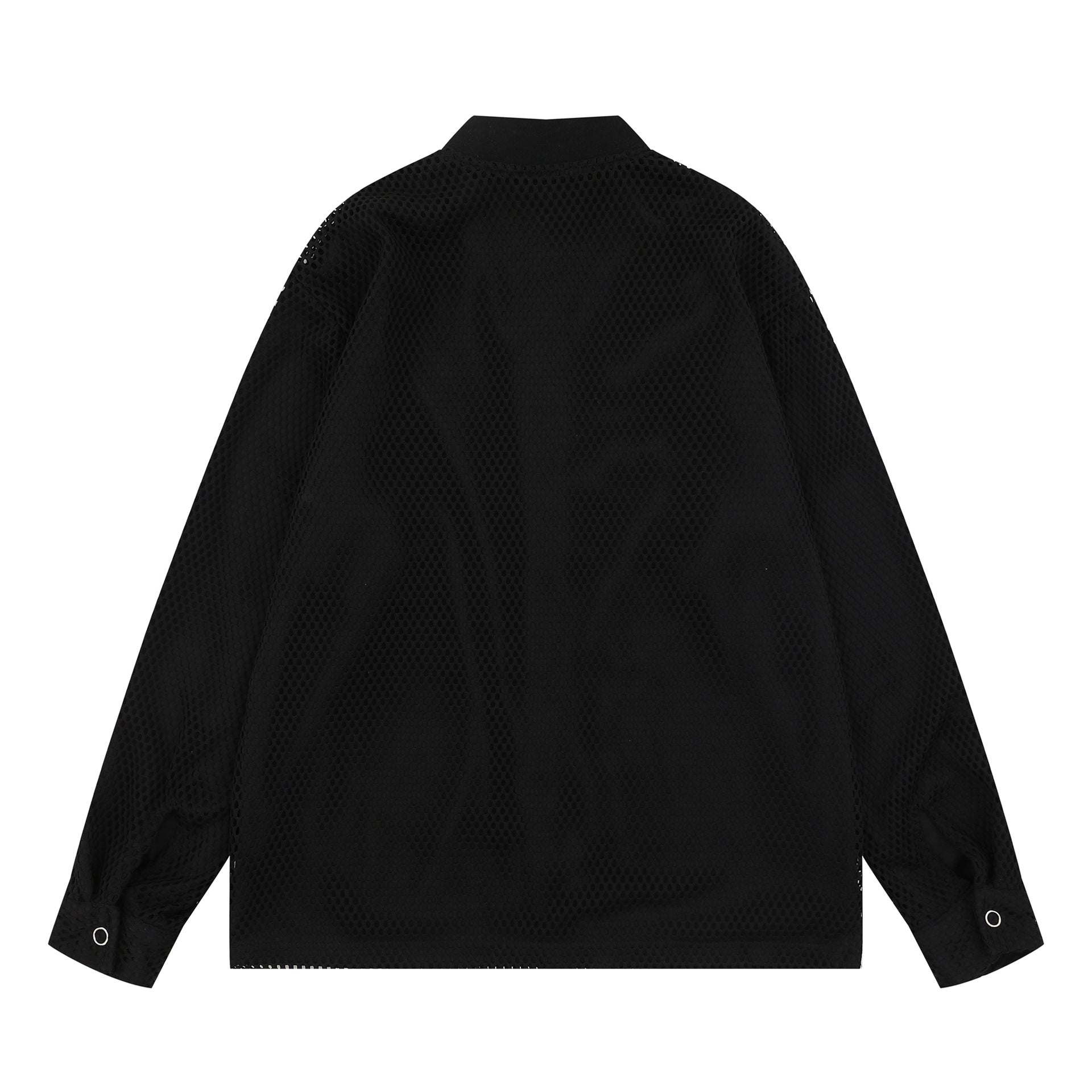 2025 New American Style High Street Hip Hop Handsome Hollow Brand All-match Loose Casual Knitted Sweater