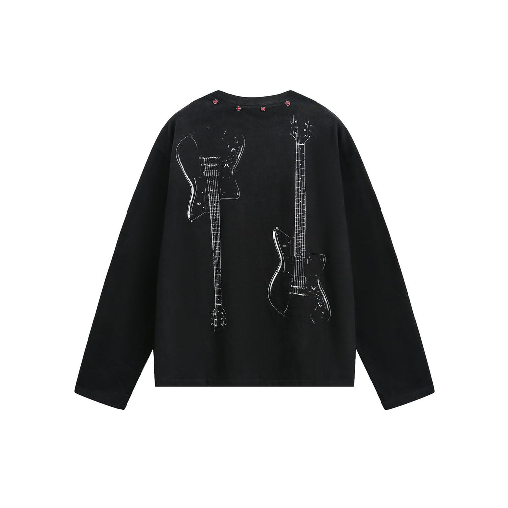 2025 New American Style High Street Hip Hop Dude Dude Trendy Figure Printed Loose Casual Knit Sweater