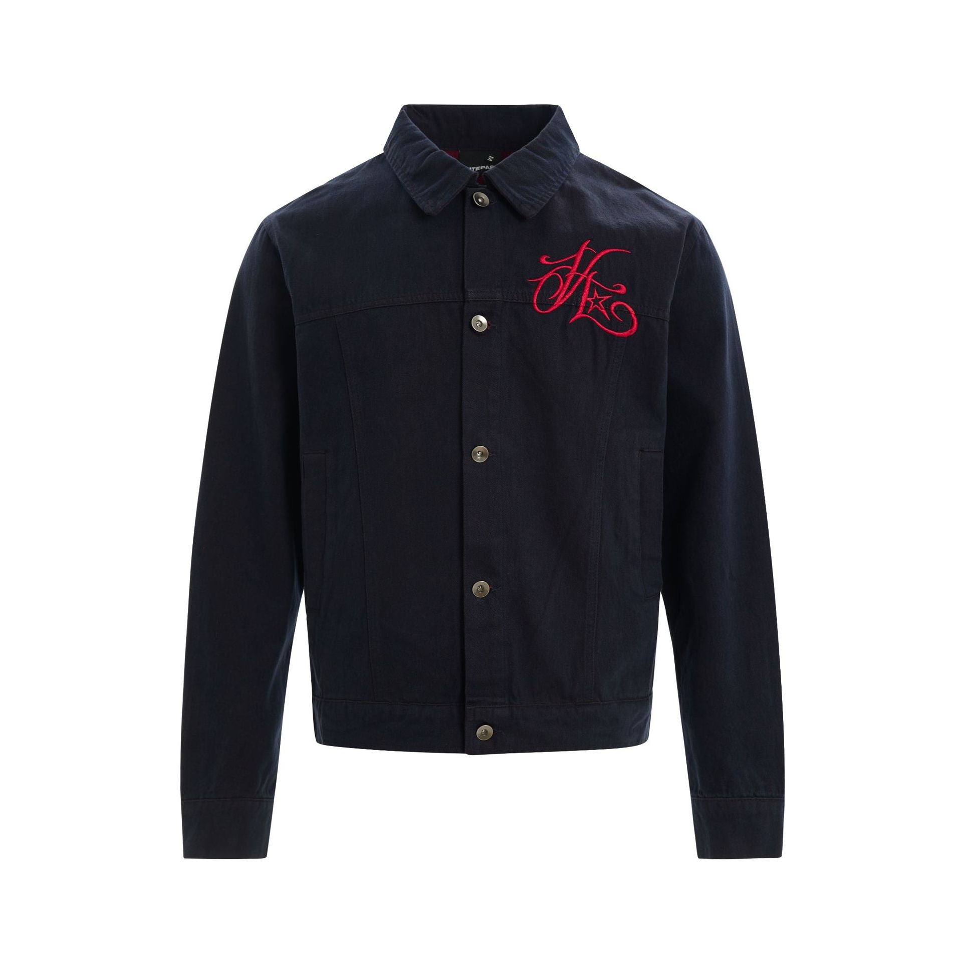 Trendy Brand American Style Spring And Autumn Lel Fashionable Men's Tooling Loose Casual Hip-hop Two-color Denim Jacket