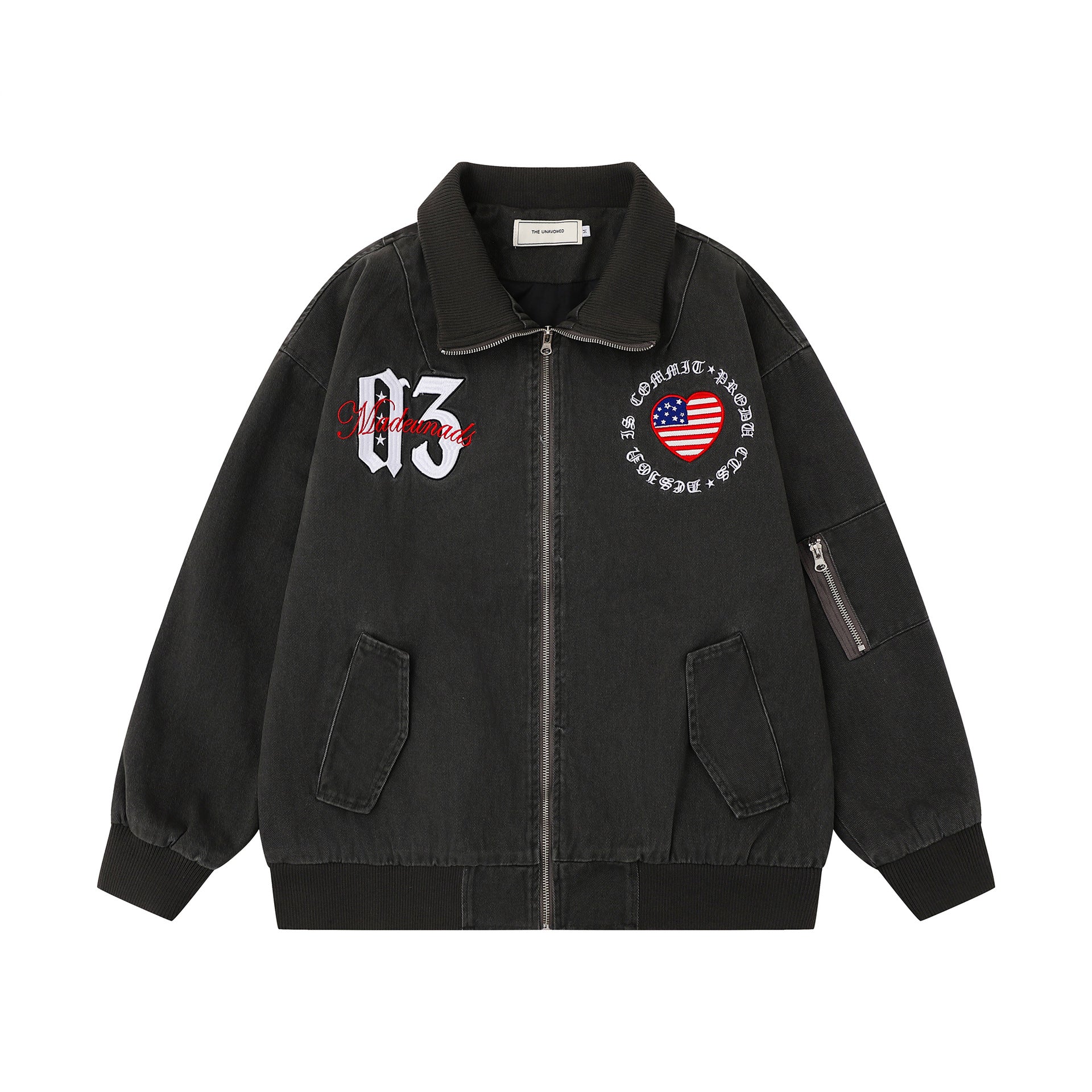 Hip-Hop Trendy Brand Antique Solid Color Loose Jacket Men's American Style Vintage Casual All-Match Jacket
