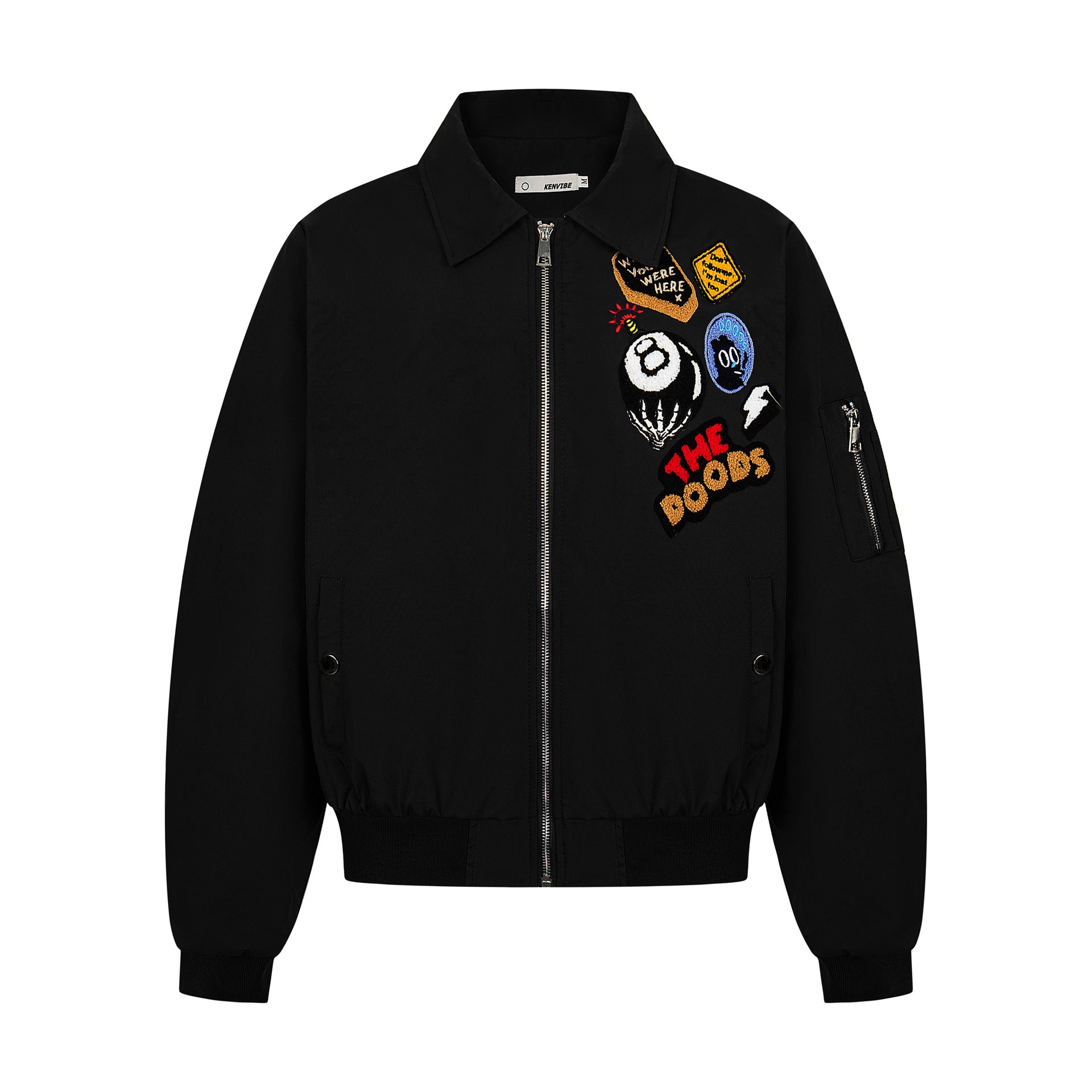 2025 New American Style Fun Letter Embroidered Jacket Coat Trendy Brand Loose Casual Hip Hop Jacket