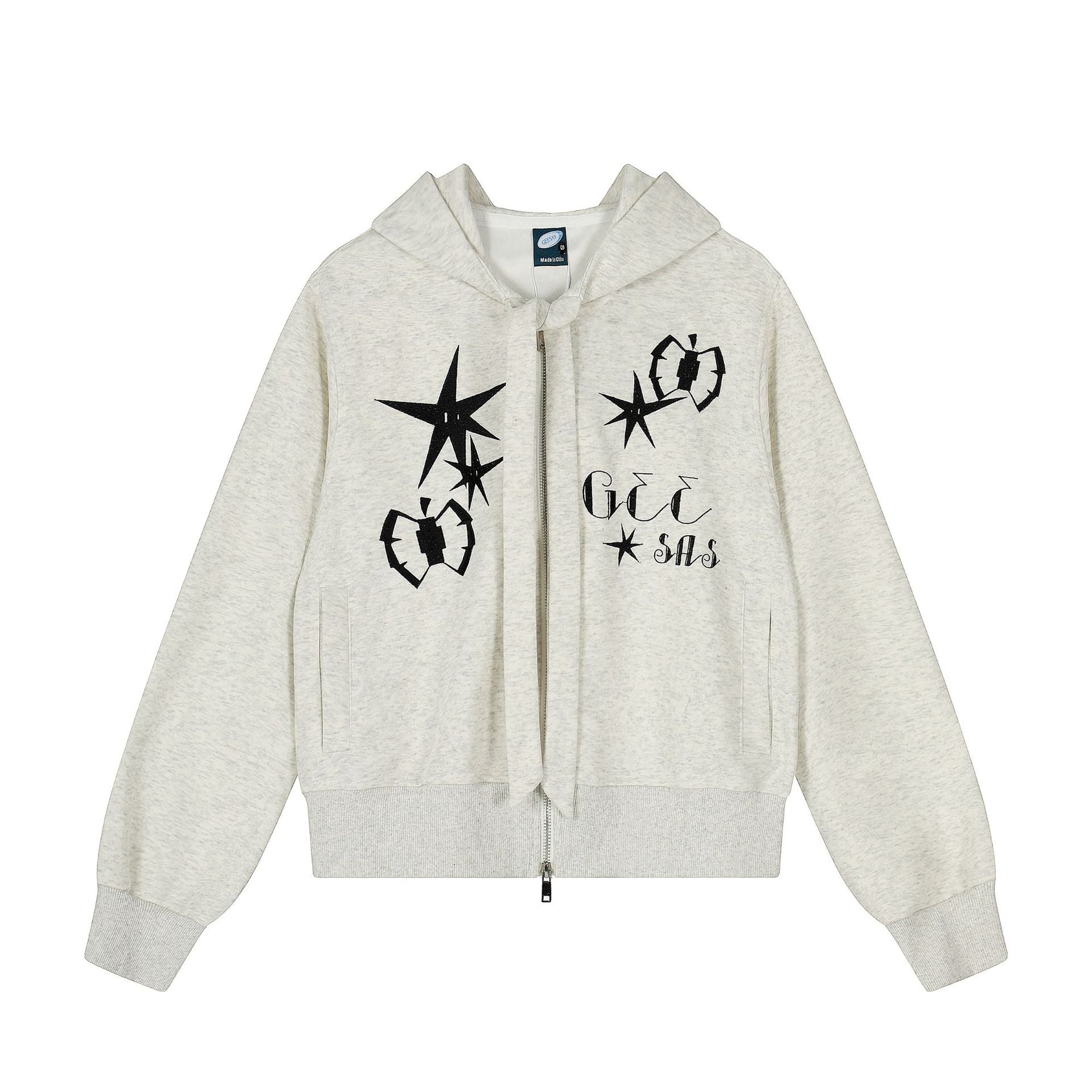Autumn And Winter Y2K Design Sense Hip Hop Pattern Men's And Women's Sports Style Jacket Loose Couple Jacket