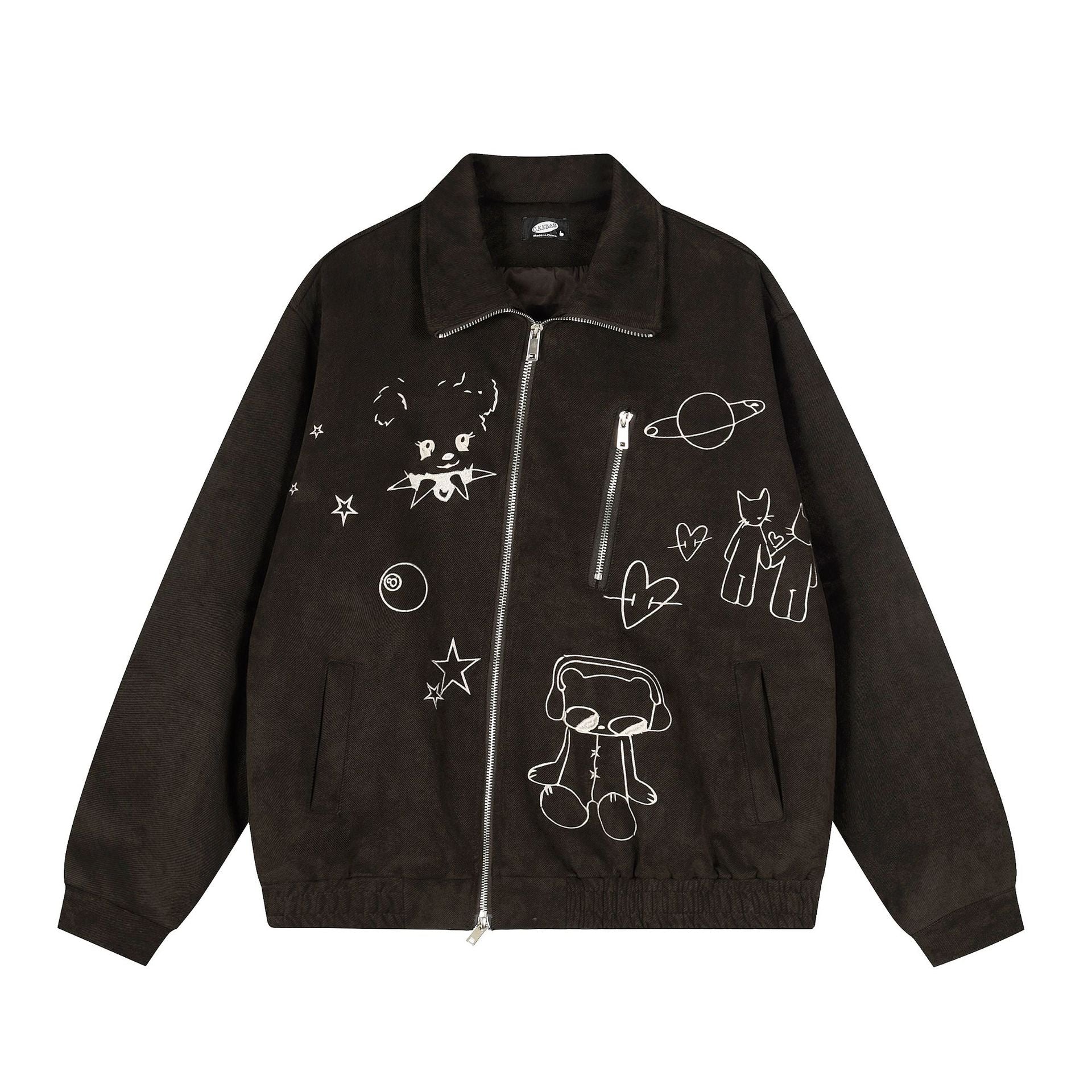 Autumn New Loose Design Sense Jacket Coat Niche Hip-hop All-match Retro Neutral Style Top