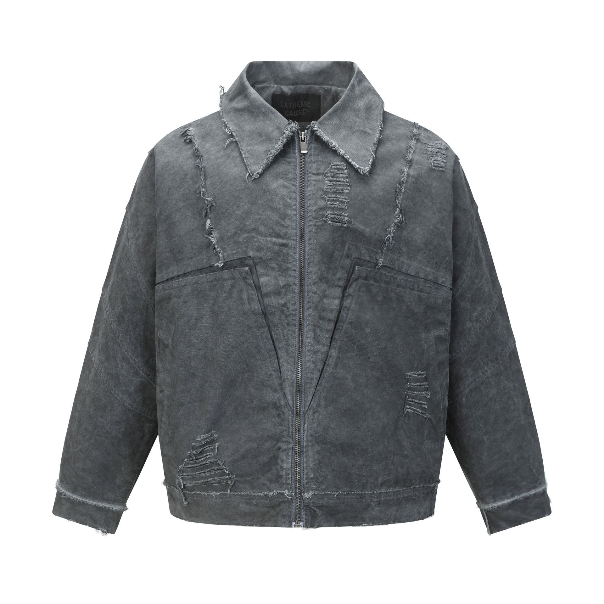 American Style Retro Hip-Hop Street Fried Rouge Design Sense Loose Lapel Jacket For Men And Women