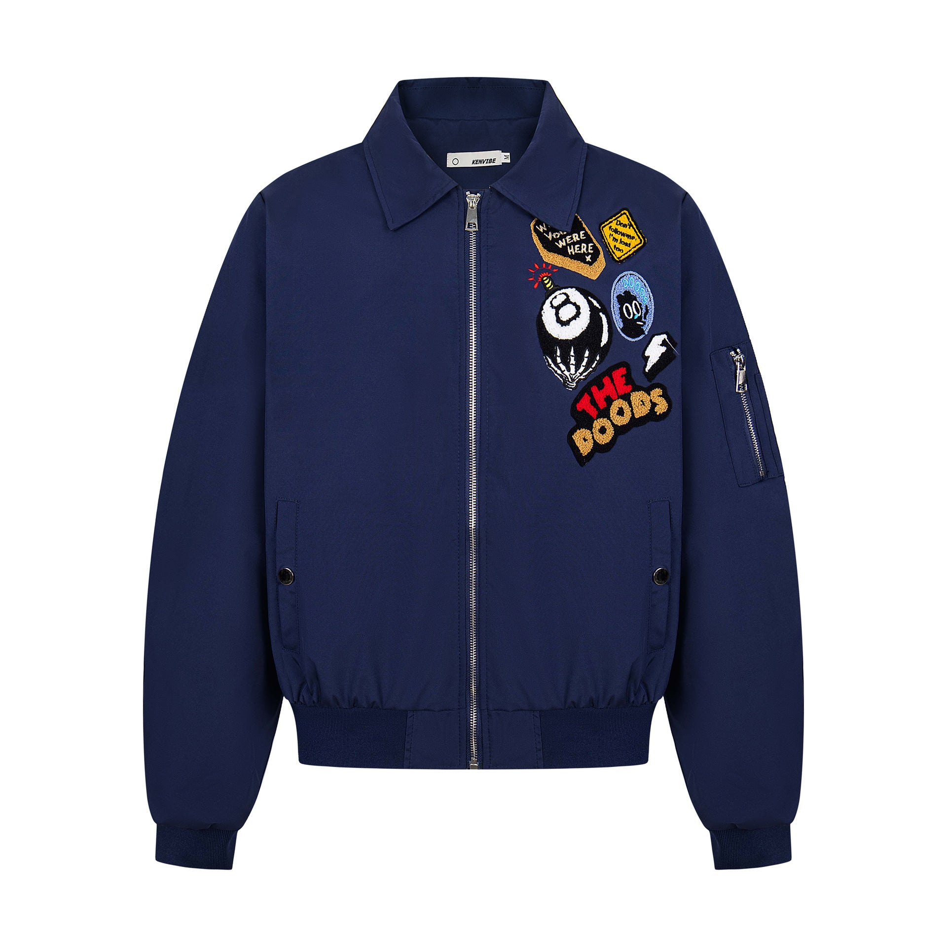 2025 New American Style Fun Letter Embroidered Jacket Coat Trendy Brand Loose Casual Hip Hop Jacket