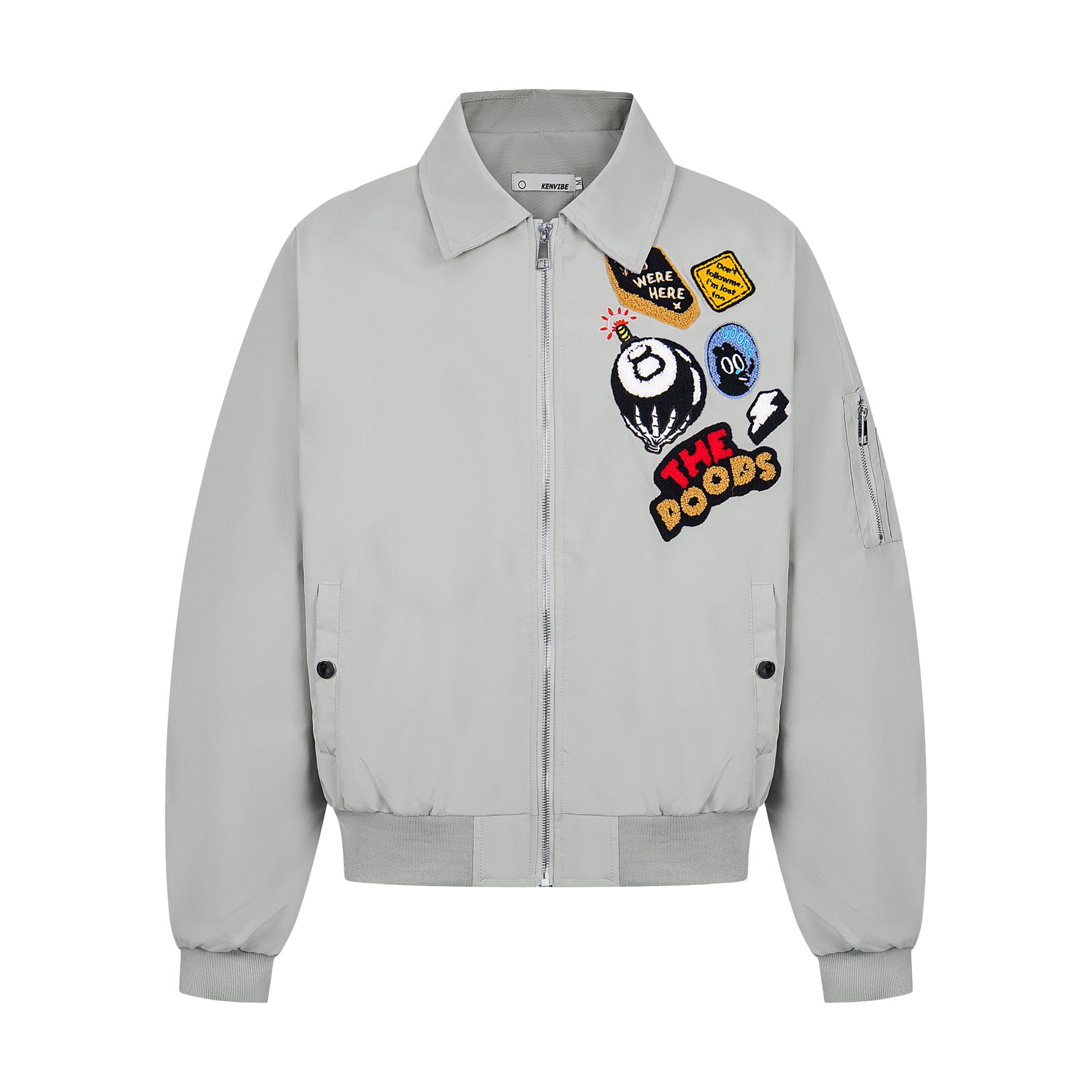 2025 New American Style Fun Letter Embroidered Jacket Coat Trendy Brand Loose Casual Hip Hop Jacket