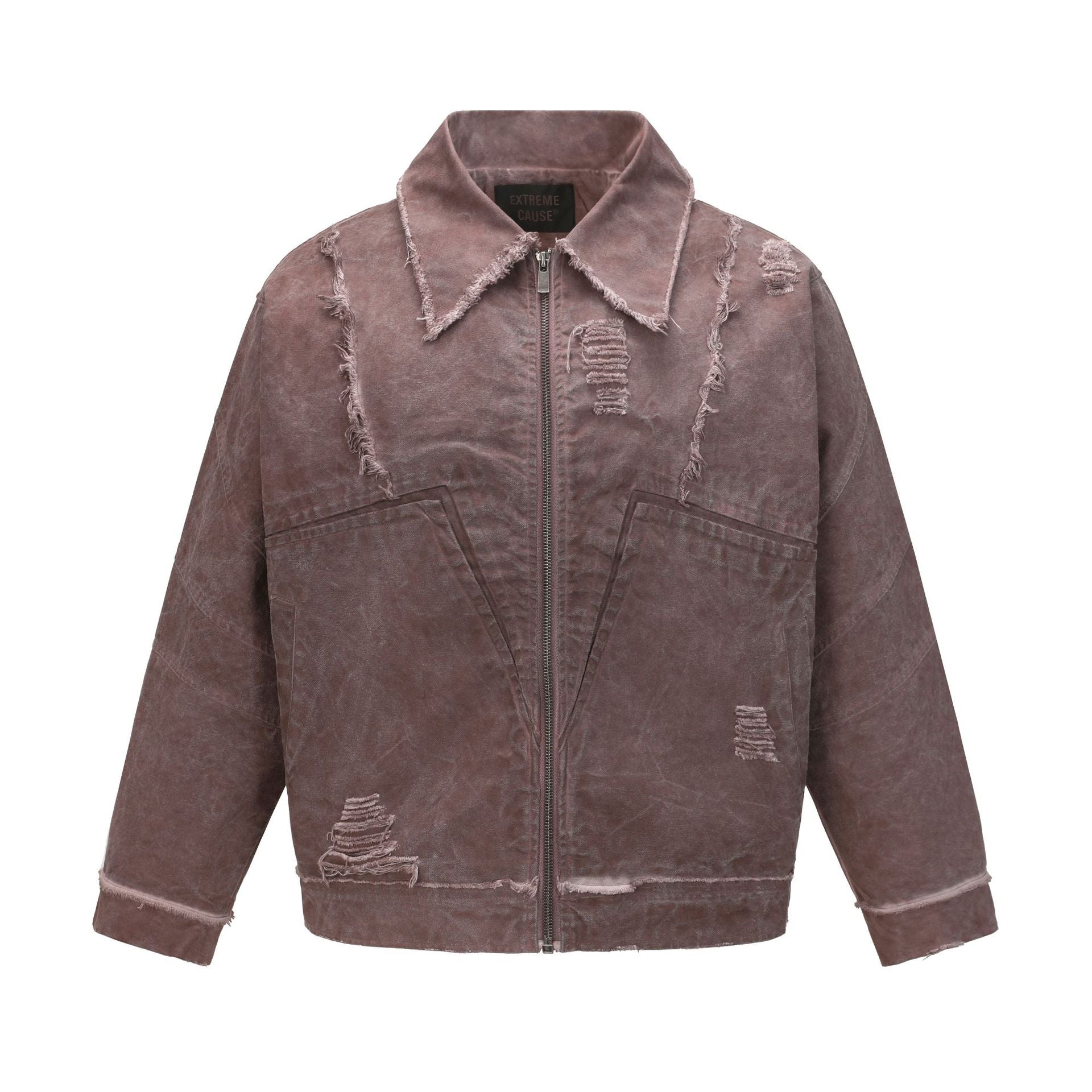 American Style Retro Hip-Hop Street Fried Rouge Design Sense Loose Lapel Jacket For Men And Women