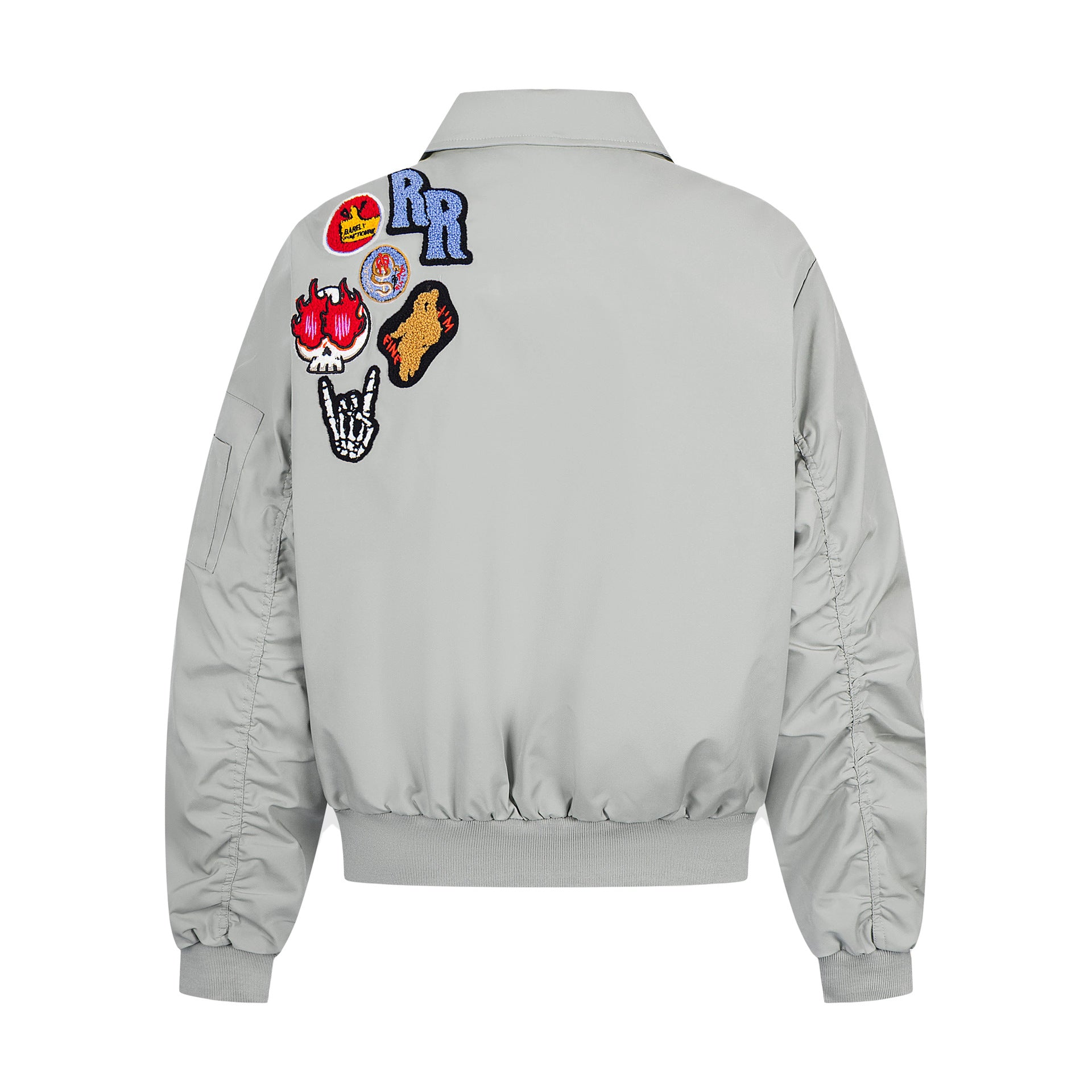 2025 New American Style Fun Letter Embroidered Jacket Coat Trendy Brand Loose Casual Hip Hop Jacket