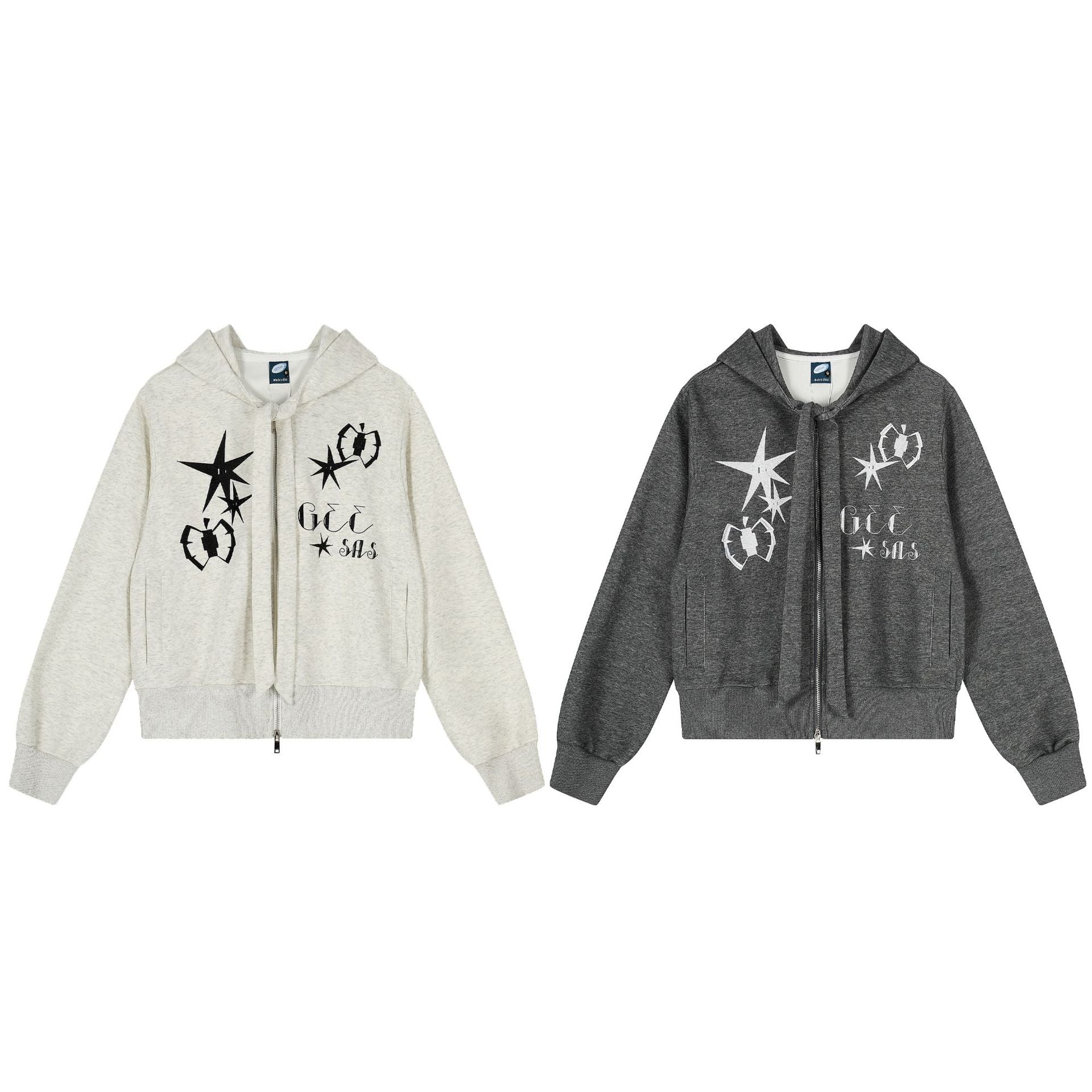 Autumn And Winter Y2K Design Sense Hip Hop Pattern Men's And Women's Sports Style Jacket Loose Couple Jacket