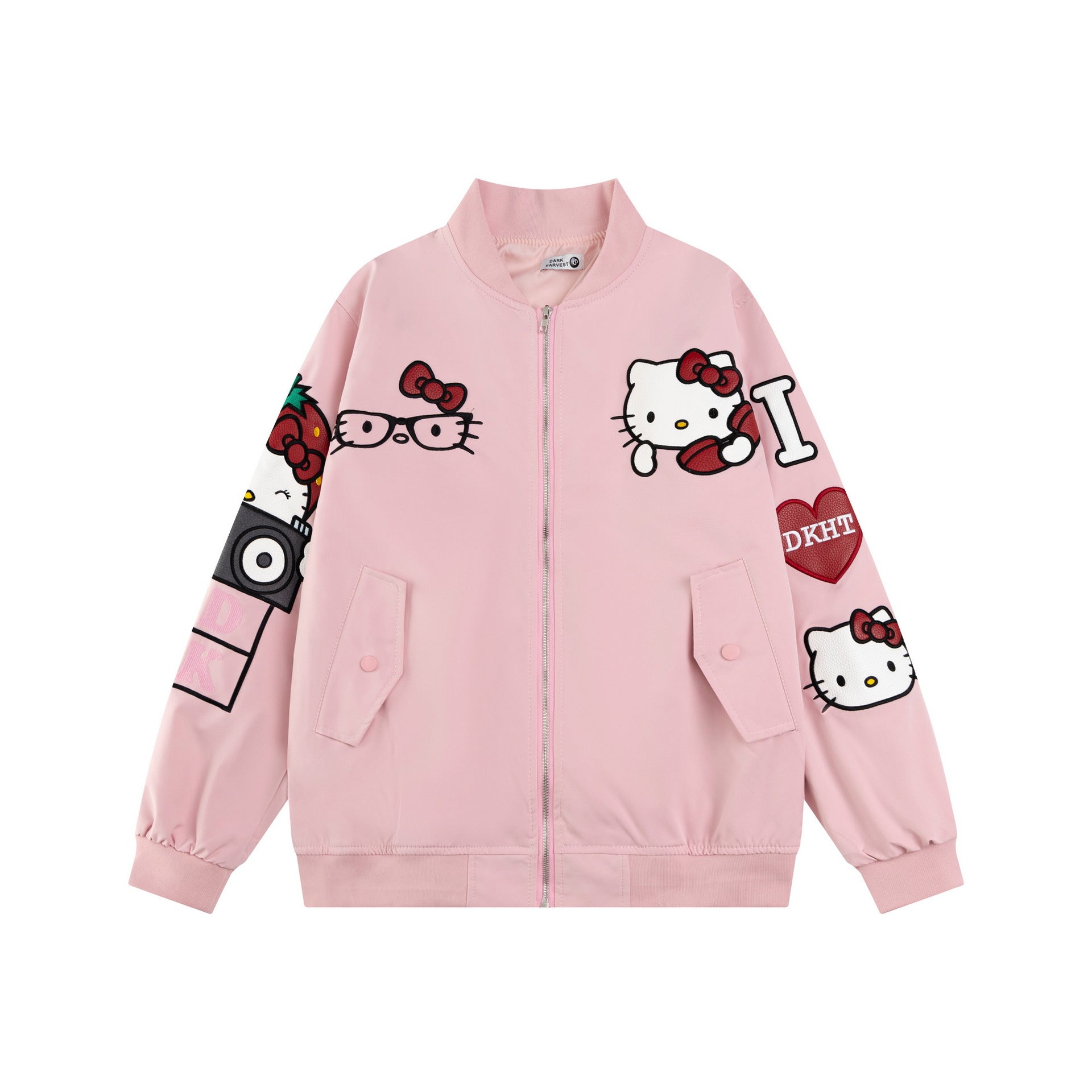 2025 American Hip Hop Embroidered Baseball Suit Coat Spring And Autumn Loose Couple Bomber Jacket