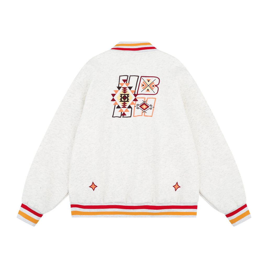 2025 New American Style Retro Trendy Street Trendy Hip-Hop Pi Handsome Letter Printing Trendy Casual Jacket