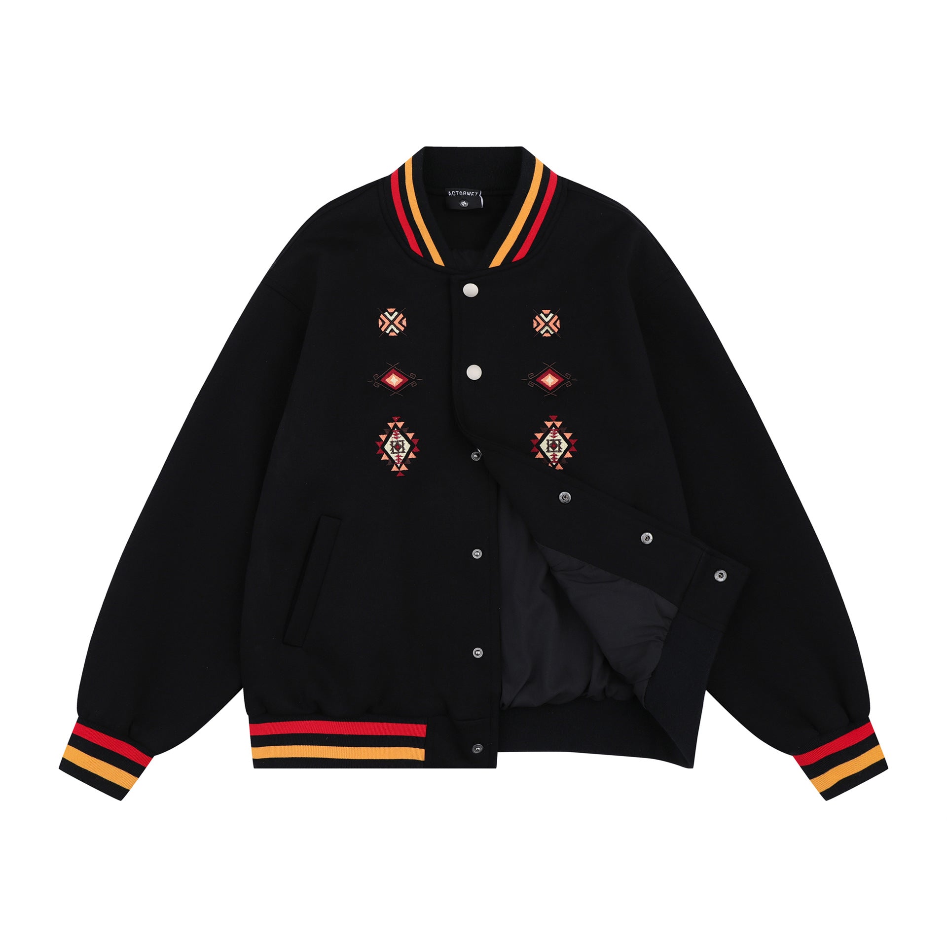 2025 New American Style Retro Trendy Street Trendy Hip-Hop Pi Handsome Letter Printing Trendy Casual Jacket