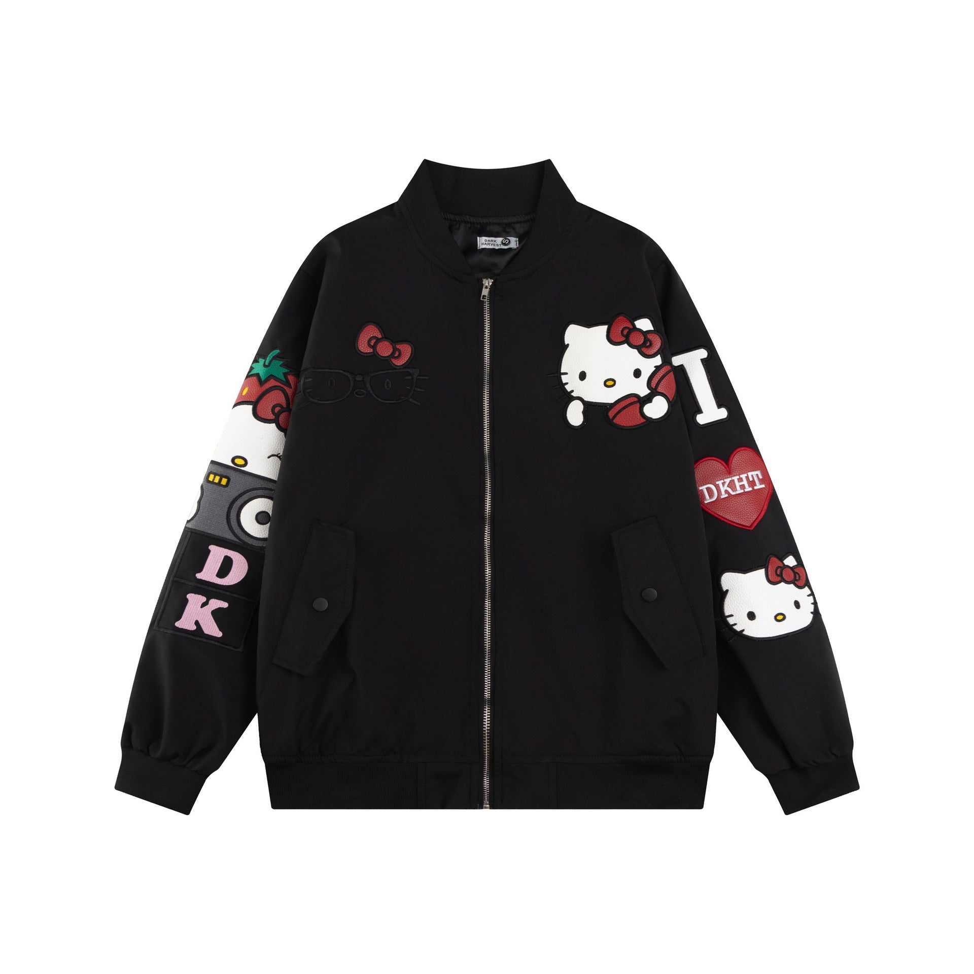 2025 American Hip Hop Embroidered Baseball Suit Coat Spring And Autumn Loose Couple Bomber Jacket