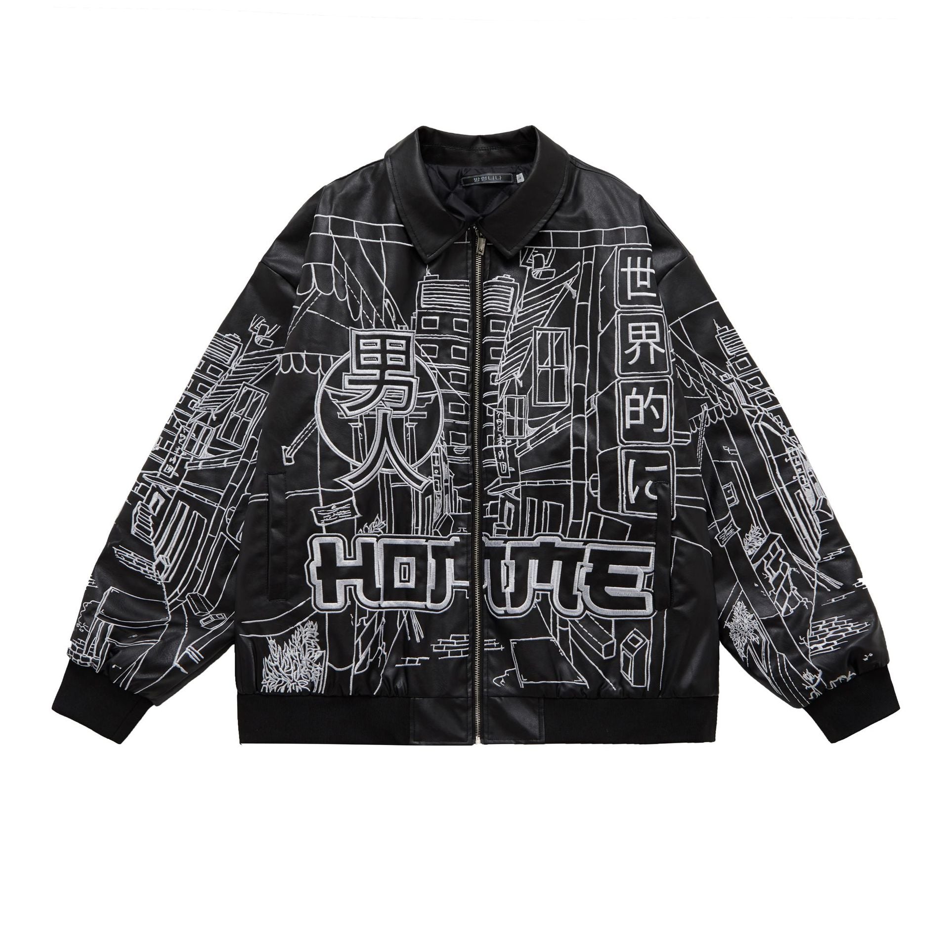 European And American Hip-Hop Old Embroidered Denim Jacket Trendy Brand Loose Couple Casual All-Match Jacket For Men And Women
