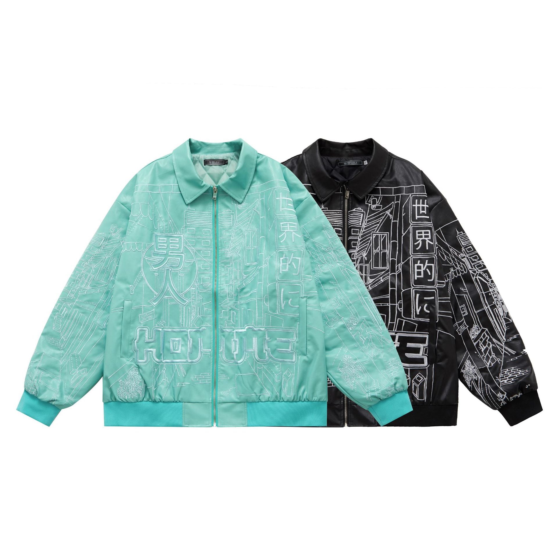 European And American Hip-Hop Old Embroidered Denim Jacket Trendy Brand Loose Couple Casual All-Match Jacket For Men And Women