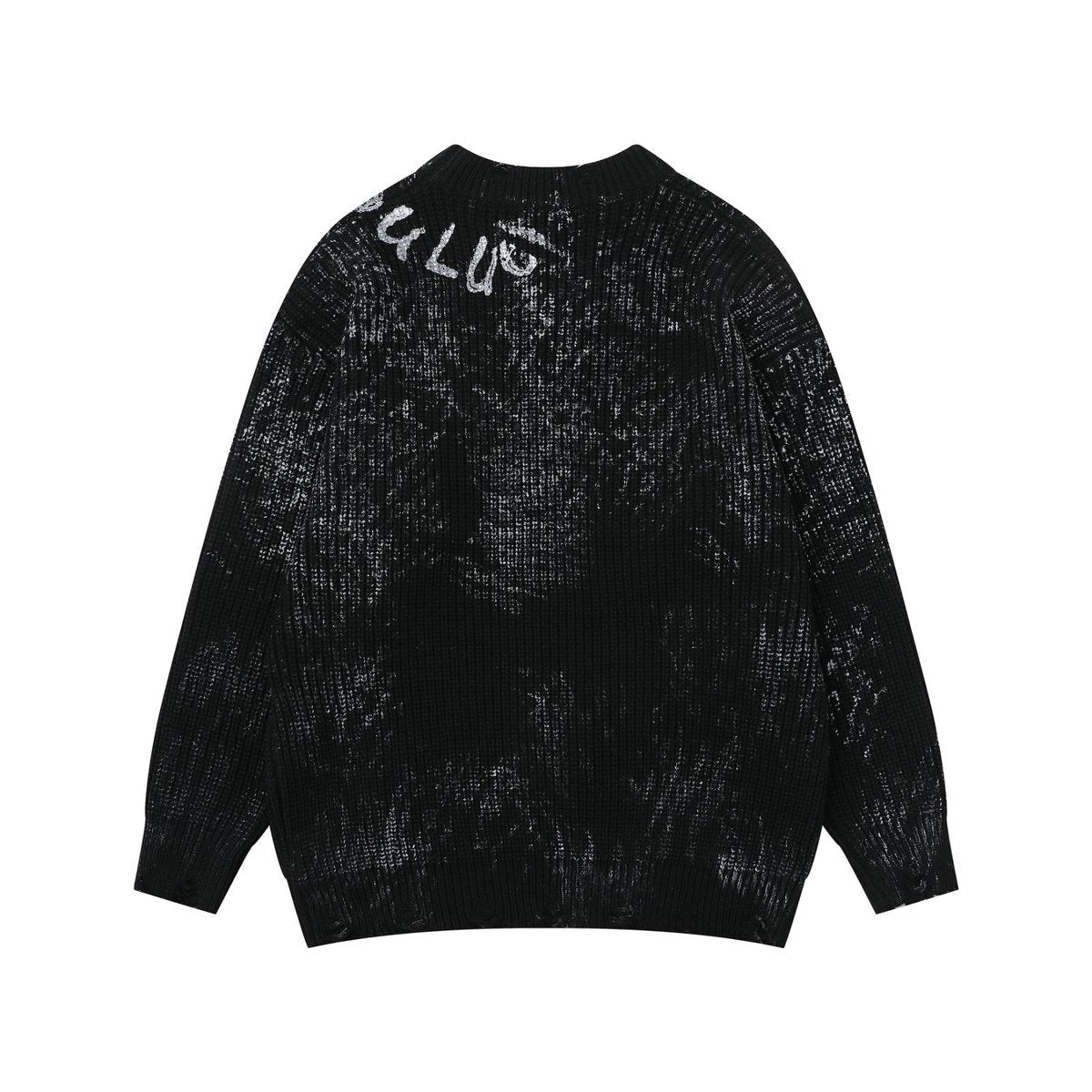 2025 American-style Retro Old Fashionable Puppies Handsome Hip-hop All-match High-end Loose Casual Knitted Shirt