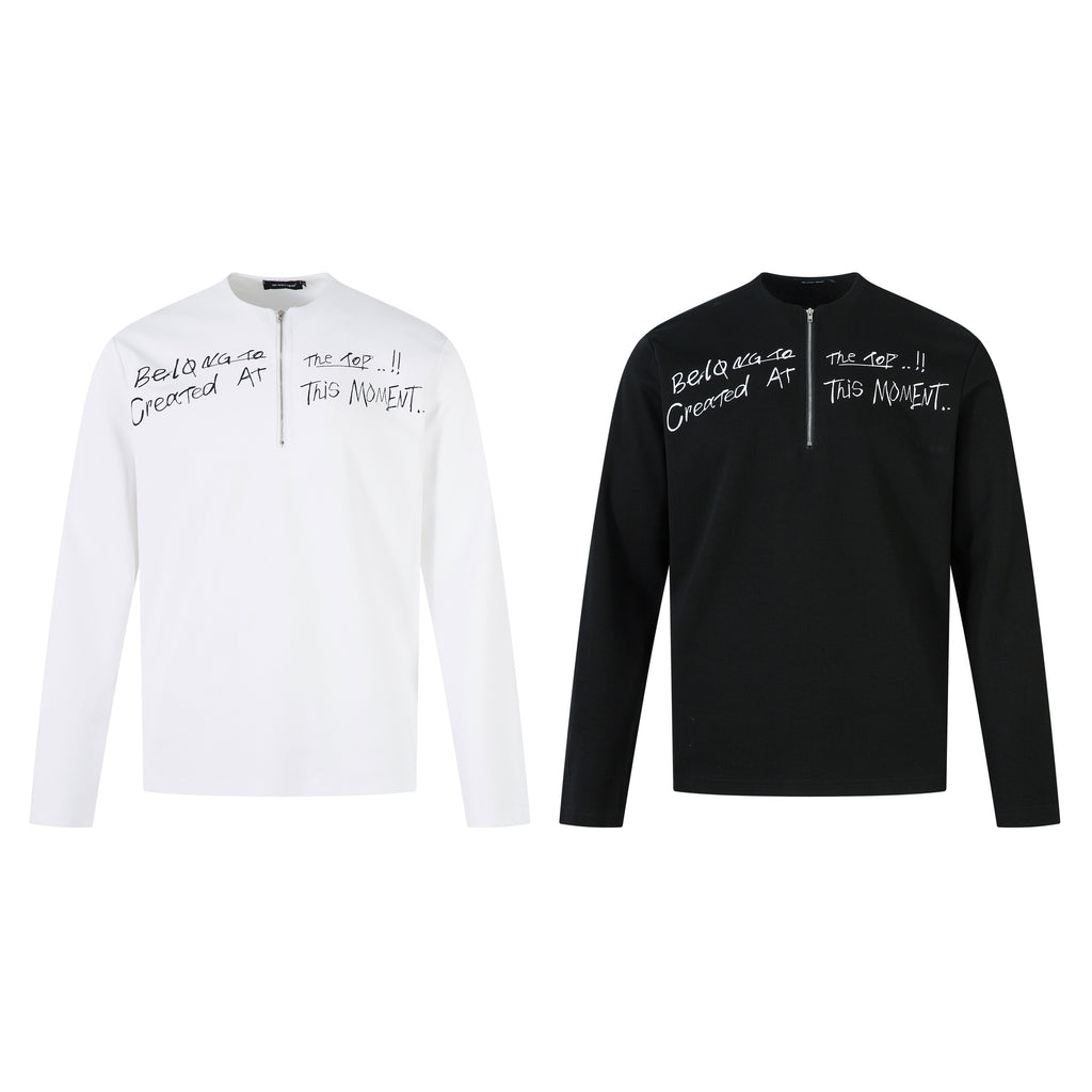 2025 New American Style Retro High Street Trend Hip Hop Letter Embroidered Loose Casual Knitted Shirt