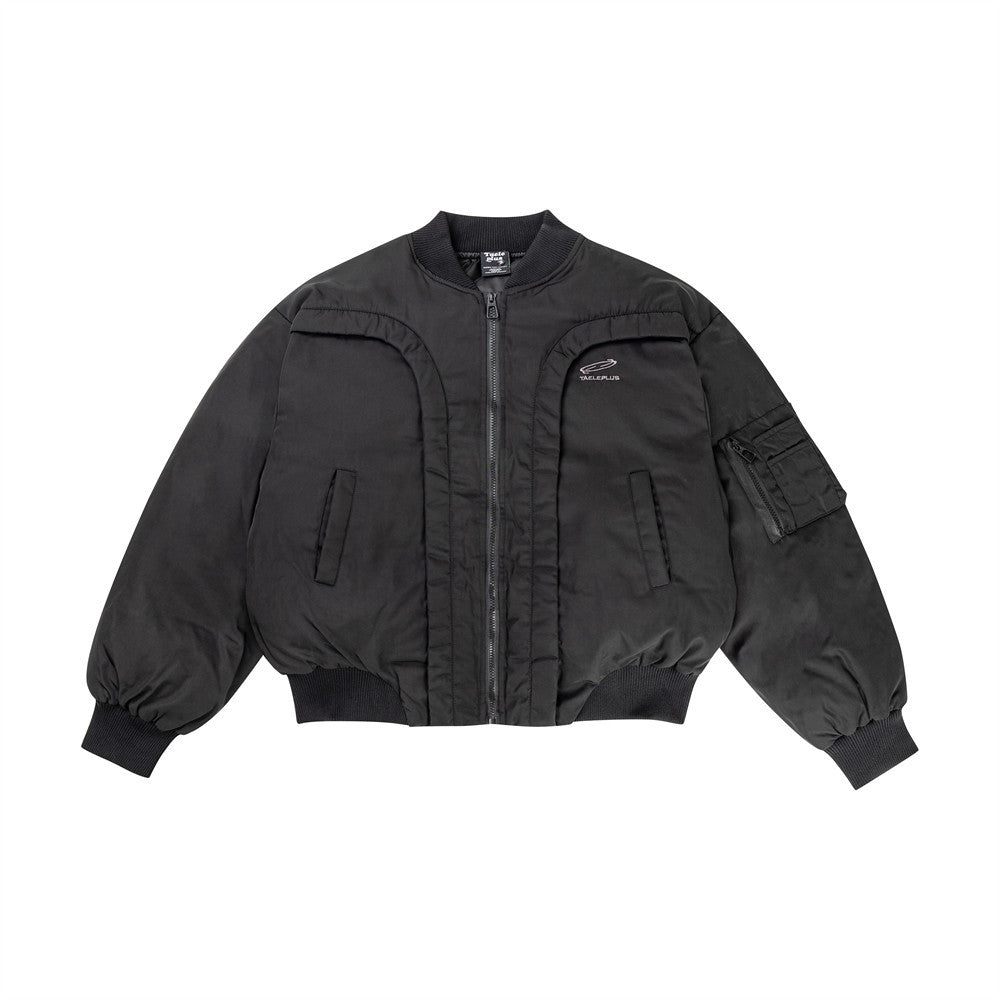 Winter Thickened Baseball Suit Cotton-padded Jacket Men's Aviator Jacket Trendy Design Sense Niche Functional Style Cotton-padded Jacket Jacket