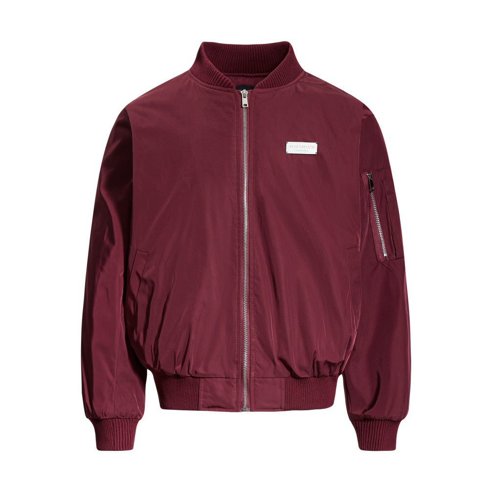 Heavy Embroidered Letter Baseball Cotton Clothes Men's Autumn And Winter Thickened Quilted Bomber Jacket Coat European And American Fashion Brand
