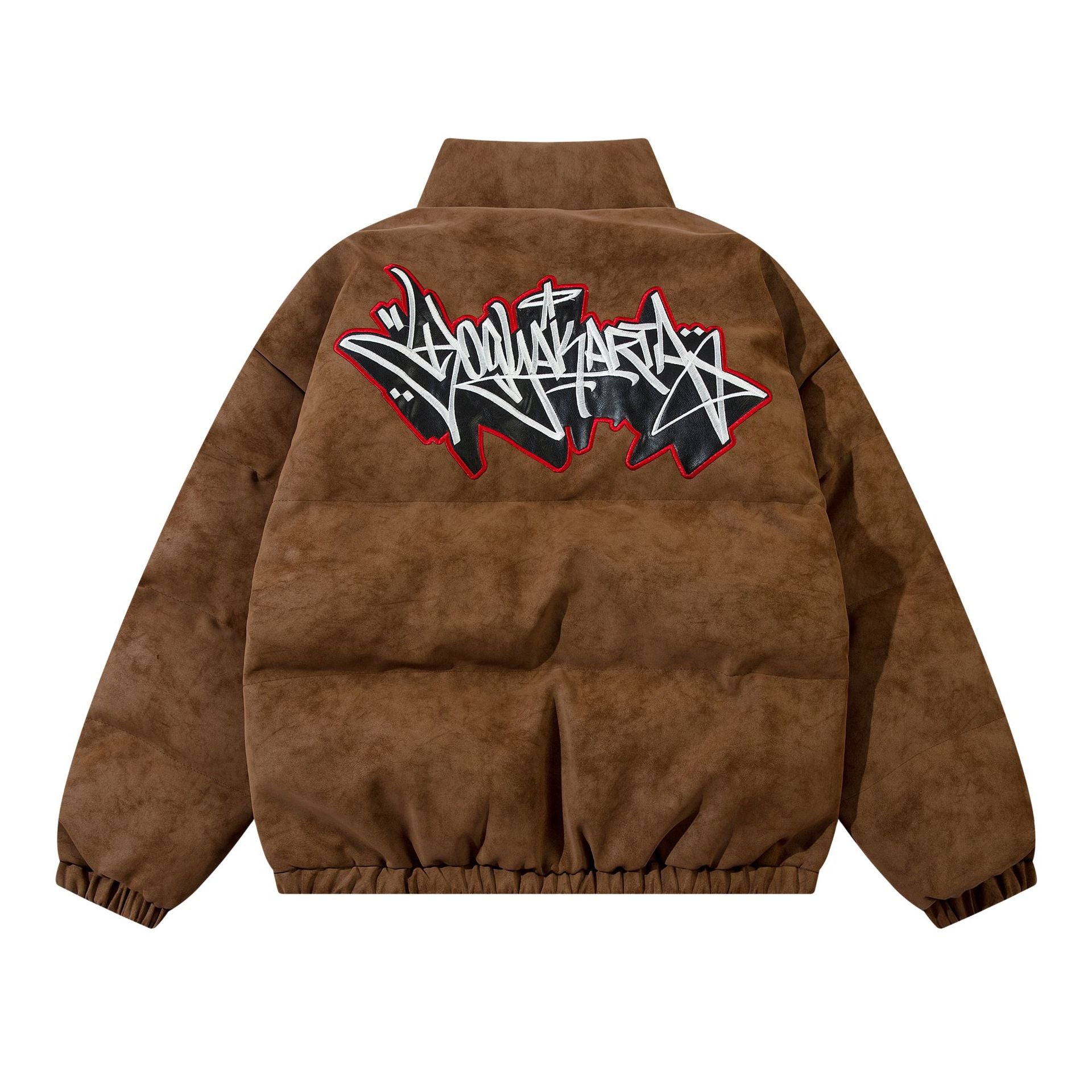 American-style Street Letter Embroidered Cotton-padded Coat Autumn And Winter Thickened Hip-hop Bread Coat For Men And Women Ins Fashion