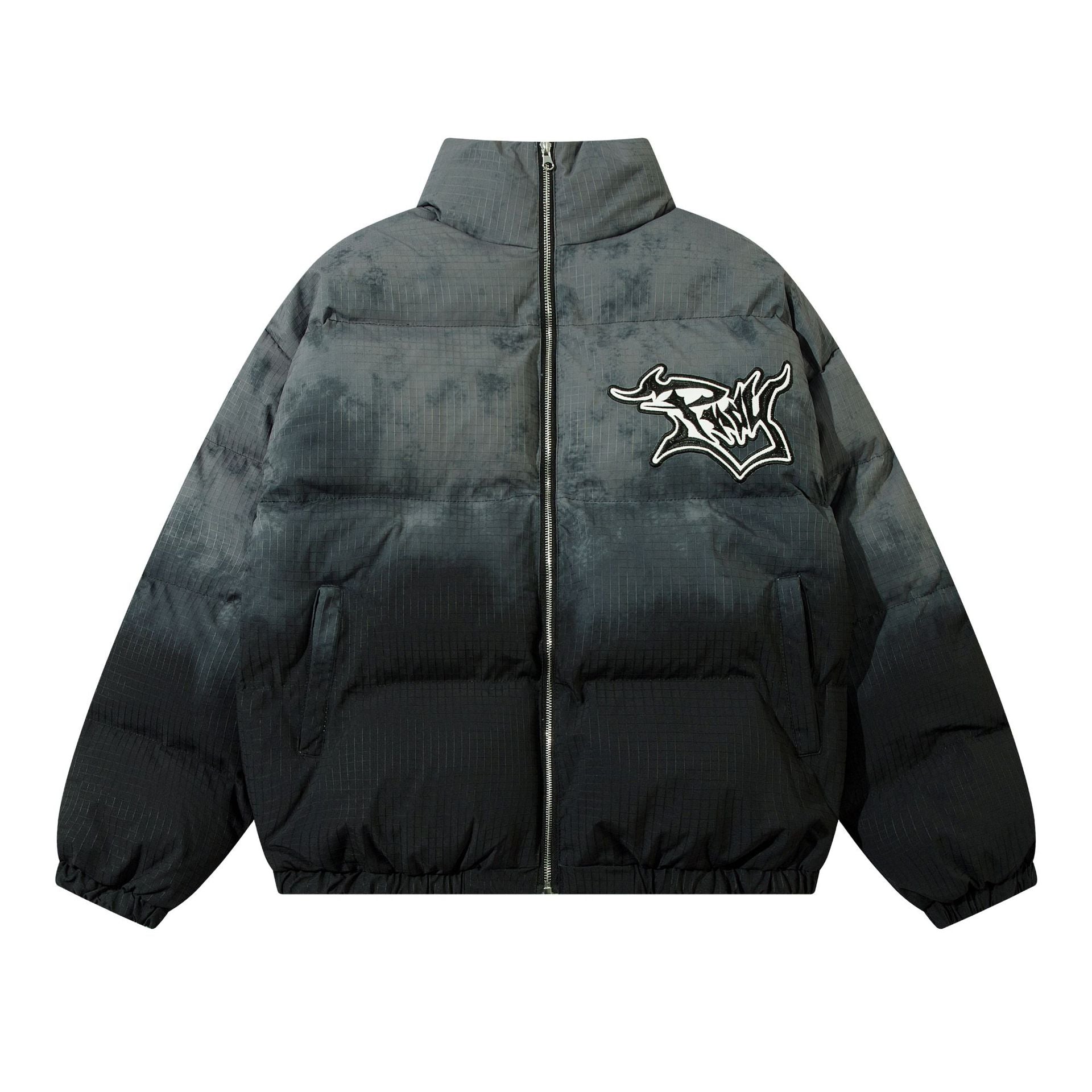Gothic Alphabet Vintage Cotton-padded Clothes American Street Hip-hop Couples Cotton-padded Jacket Fashionable Warm Jacket New Style