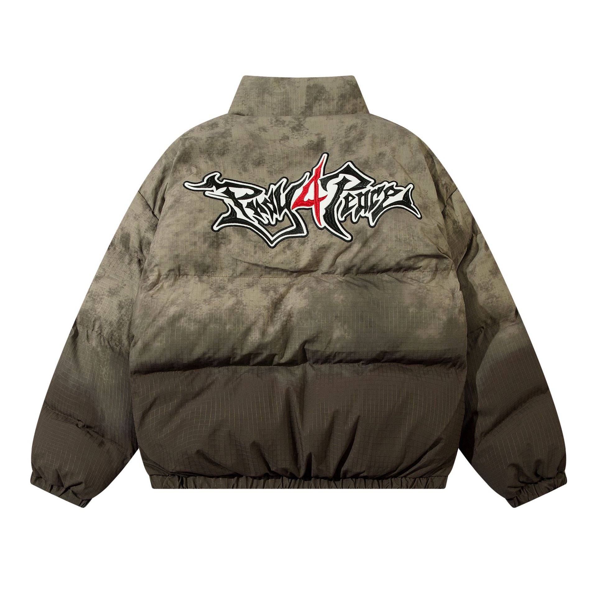 Gothic Alphabet Vintage Cotton-padded Clothes American Street Hip-hop Couples Cotton-padded Jacket Fashionable Warm Jacket New Style