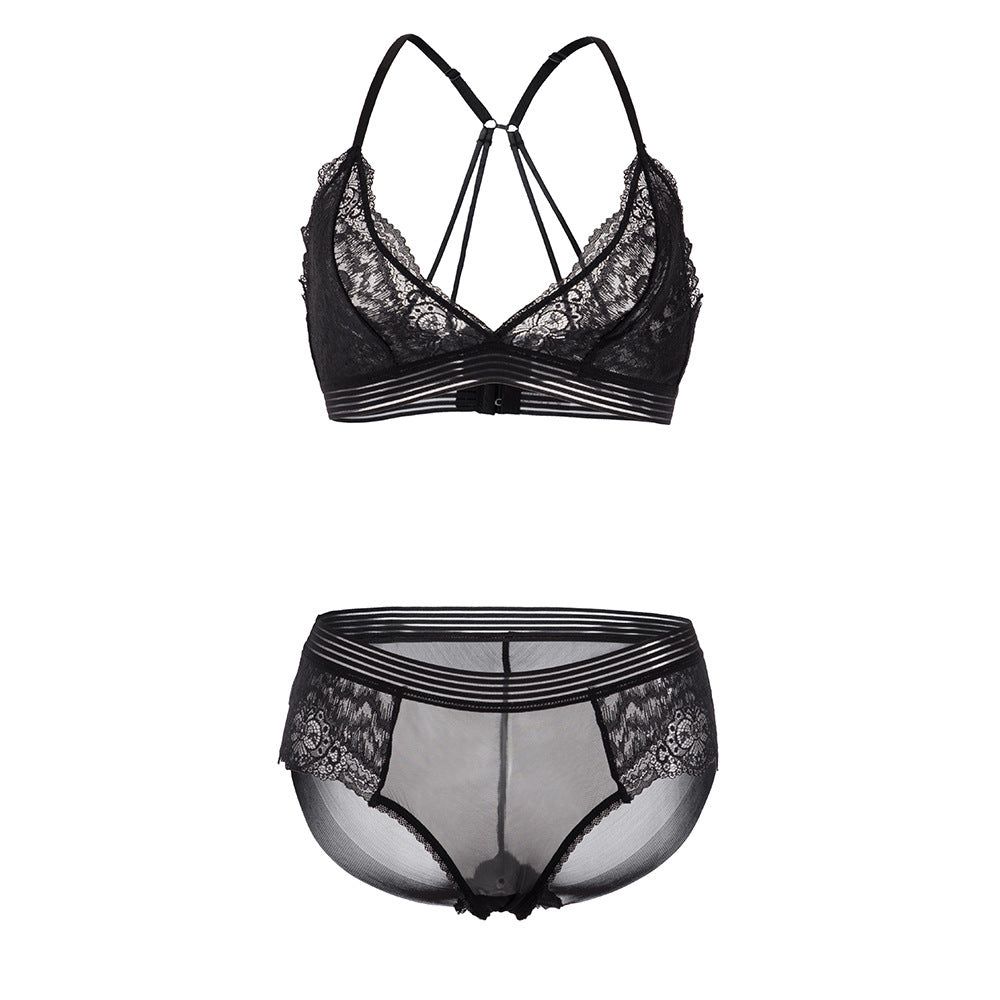 Wire-Free Push-Up Bra Set - Plus Size Comfortable Lingerie
