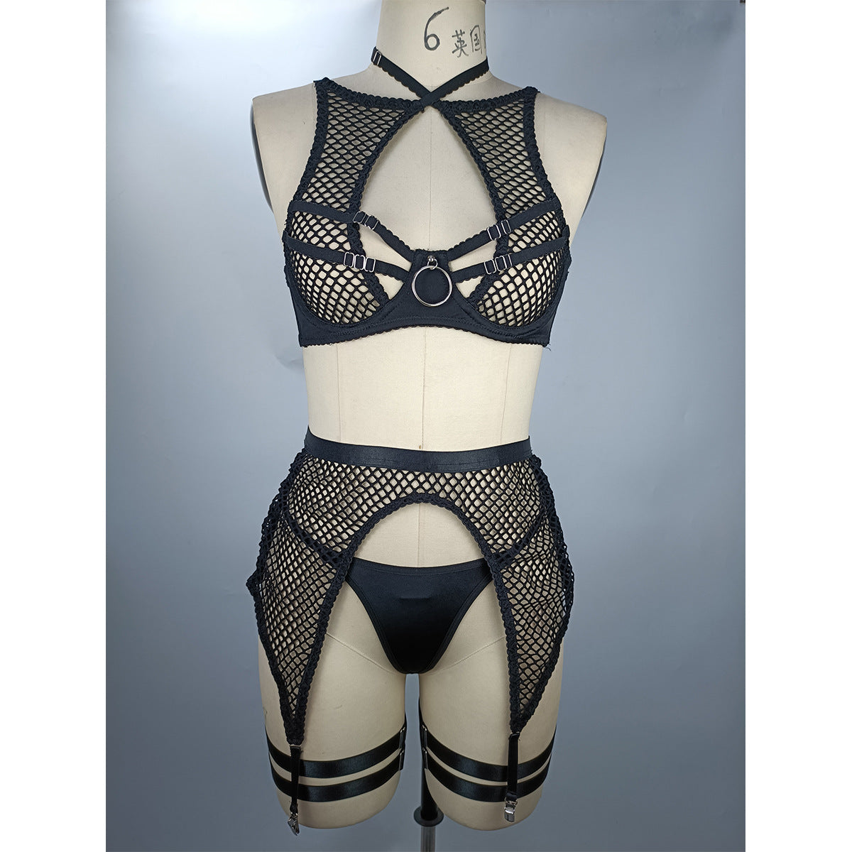 Fishnet Hollow Perspective Lingerie - Sexy Bodysuit