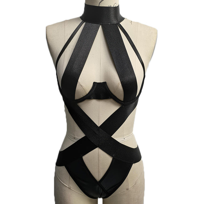 Plus Size Strap Bodysuit - Sexy One-Piece Lingerie